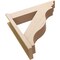 Ekena Millwork 8-in W x 36-in D x 36-in H Funston Trad Rough Cedar Woodgrain TimberThane Outlooker, Primed Tan OUTUR080X36X36FST04RCPR - alternate 6